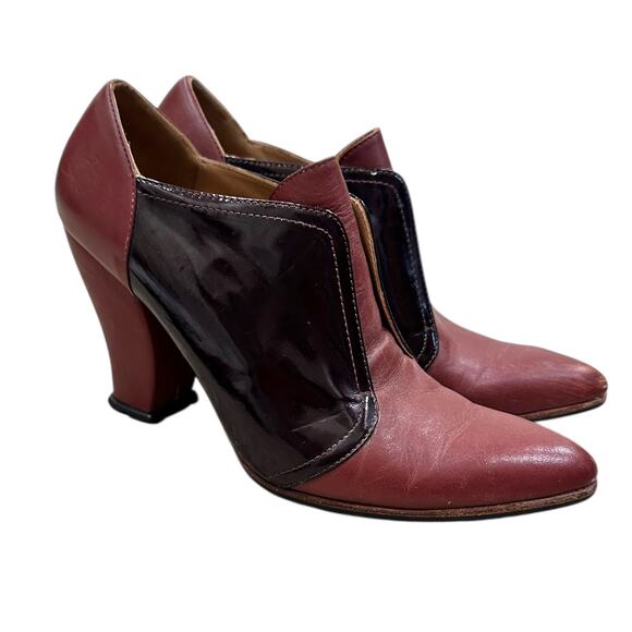 John Fluevog Danni Peruvian Leather Heels - Picture 1 of 11